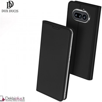 Dux Ducis Skin Pro dirbtinės odos dėklas - juodas (Nothing Phone 4A) Dux Ducis Skin Pro dirbtinės odos dėklas - juodas (Nothing Phone 4A)